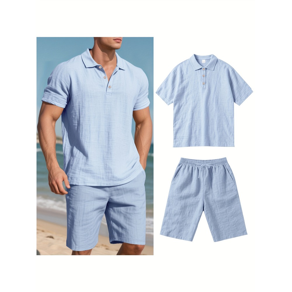 Men'S Formal Beach Wear - Yaz Erkek Takım Elbise Moda Keten