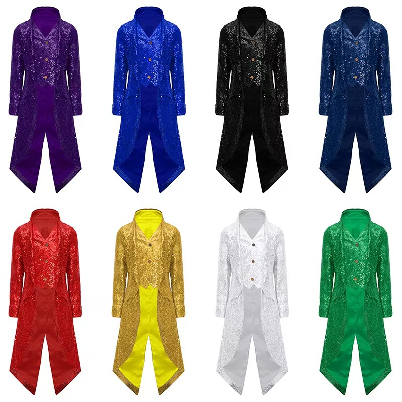 Men'S Medieval Formal Wear - 2025 İlkbahar/Sonbahar Yeni Ortaçağ Retro Punk
