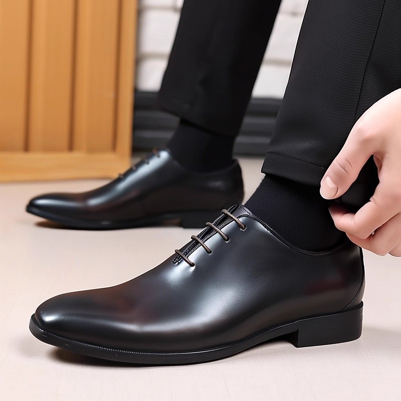 Men Formal Wear Design - Tasarımcı Hakiki Deri Erkek Wholecut Oxford
