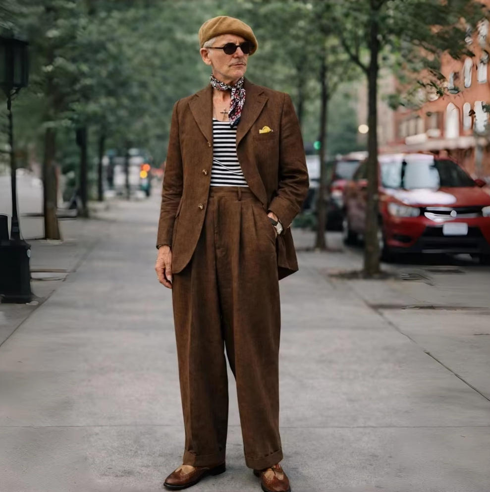 Kahverengi Keten Erkek Takımla - Men Formal Wear Brown incelemesi ve fiyatı