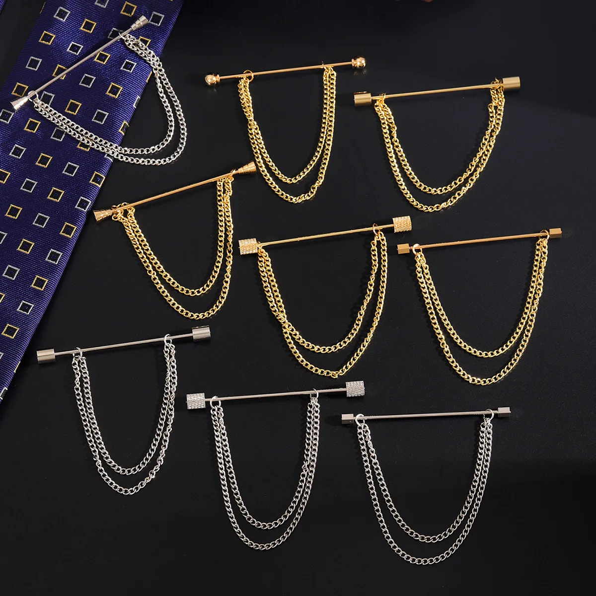 Yaka kalır Pin basit erkek iş  - Collar Stay Metal incelemesi ve fiyatı