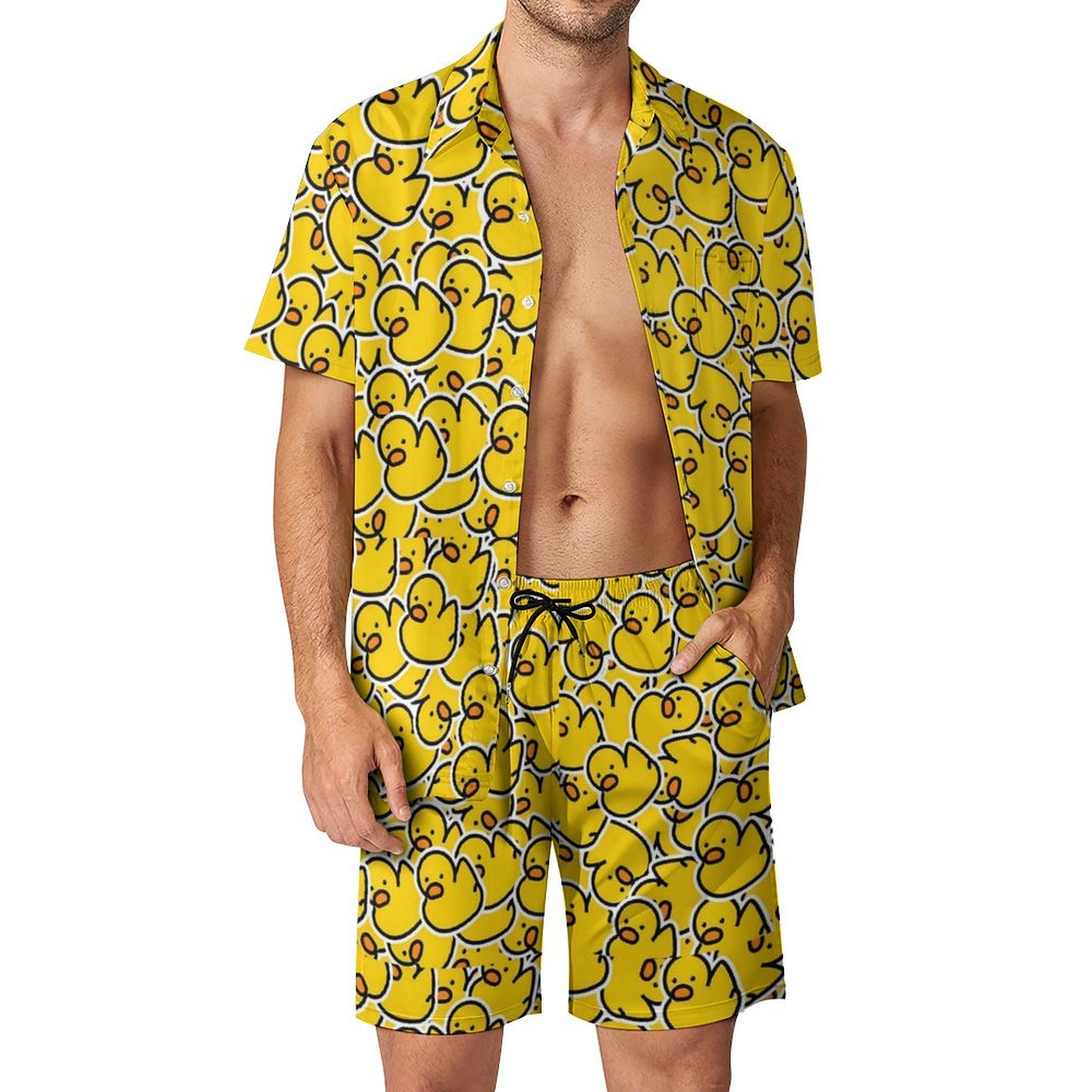 Yaz Sarı Lastik Ördek 3D Baskı - Men'S Formal Beach Wear incelemesi ve fiyatı