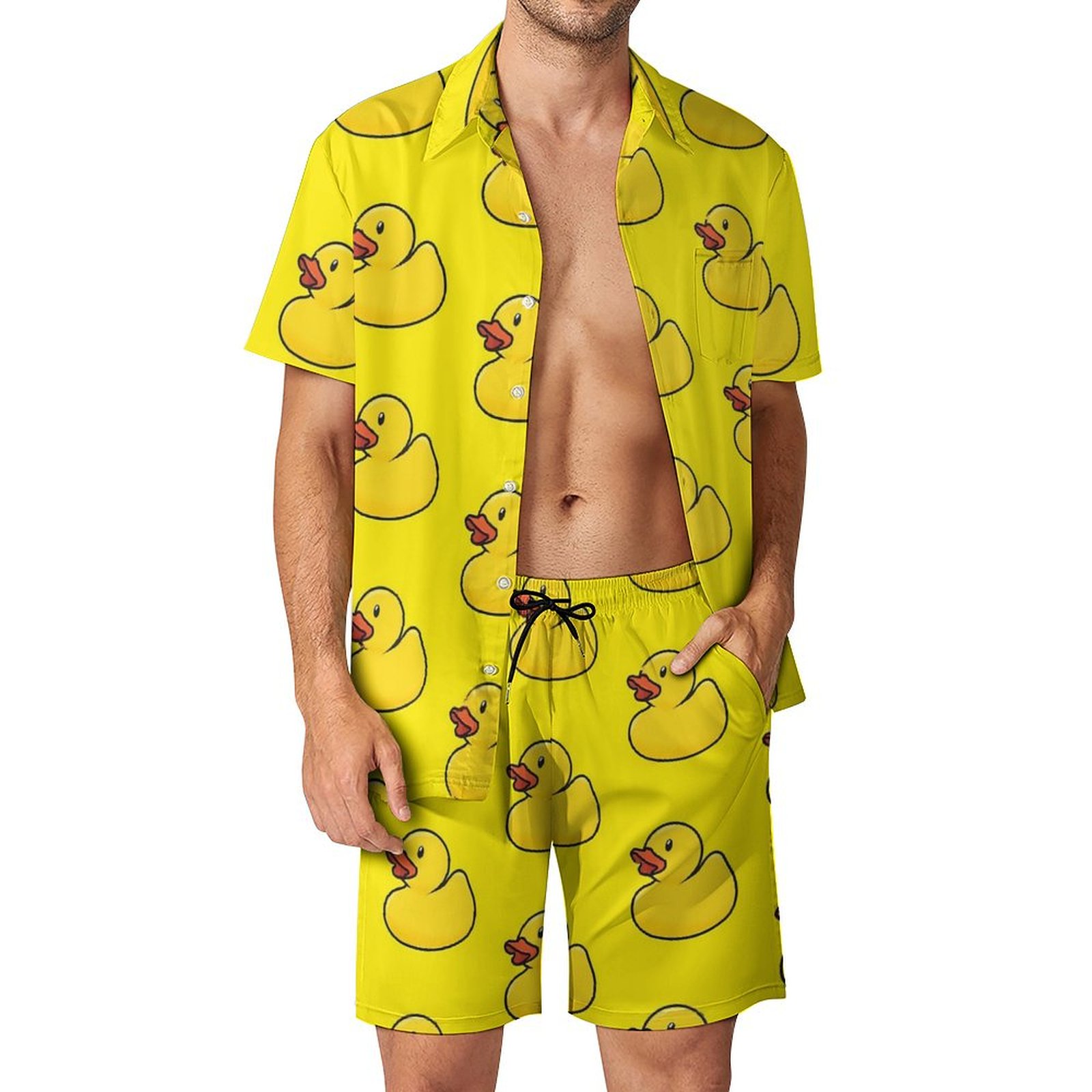 Yaz Sarı Lastik Ördek 3D Baskı - Men'S Formal Beach Wear incelemesi ve fiyatı