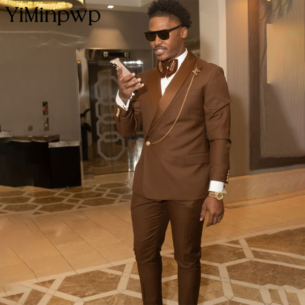 Kahverengi Afrika Erkek Takımı - Men Formal Wear Brown incelemesi ve fiyatı
