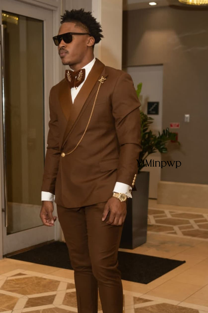 Kahverengi Afrika Erkek Takımı - Men Formal Wear Brown incelemesi ve fiyatı